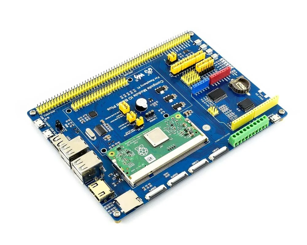 Raspberry Pi компьютерный модуль 3 +/32 ГБ макетный Комплект Тип A см3 + плата ввода-вывода