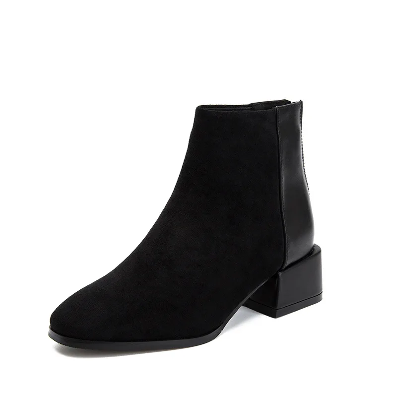 

Winter new style boots, Chelsea versatile short boots, Korean casual thick heel boots, women's boots and