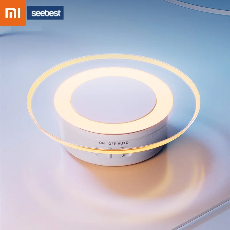 

Xiaomi Seebest Smart Night Light Soft Light Dual Sensors for Human Body Rechargeable Hallway Stairway Bedroom Sleep Night Light