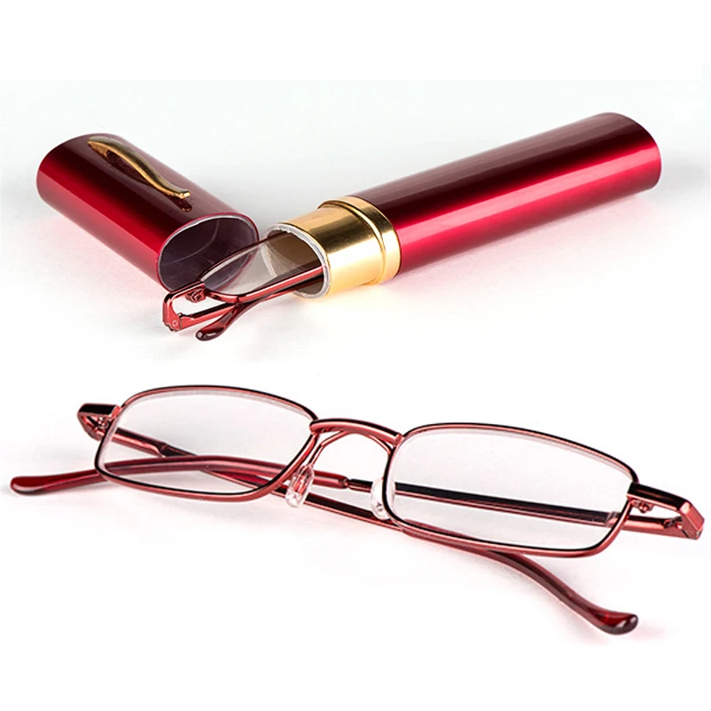 Портативные очки для чтения с держателем ручки мужские и женские Мини защитой от