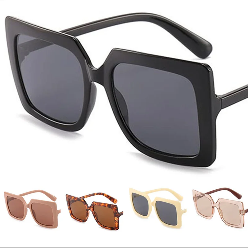 

Fashion Sunglasses Unisex Square Sun Glasses Simplicity Adumbral Anti-UV Spectacles Oversize Frame Eyeglasses Ornamenta A++