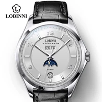 lobinni switzerland luxury brand men watch clock top seagull male mechanical watches fashion relogio masculino for luminous