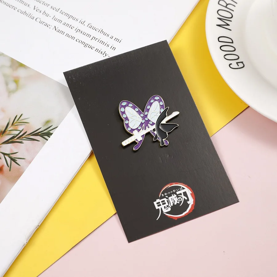 Брошь Kamado Tanjirou из аниме рассекающий демонов брошь киметасу без яибы новая