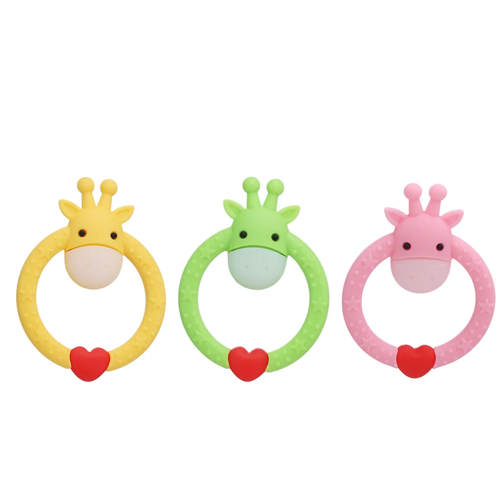 

3 шт., детский силиконовый Прорезыватель для зубов