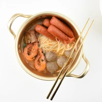 korean ramen noodles pot aluminum kitchen cookware pot with lid cooking small canteen fast heating milk egg soup cookware