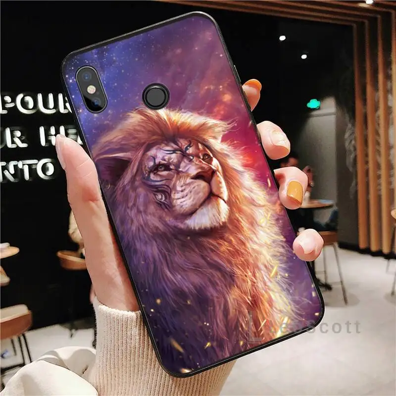

Ferocious tiger lion Phone Case For Xiaomi Redmi note 4 4X 8T 9 9s 10 K20 K30 cc9 9t pro lite max