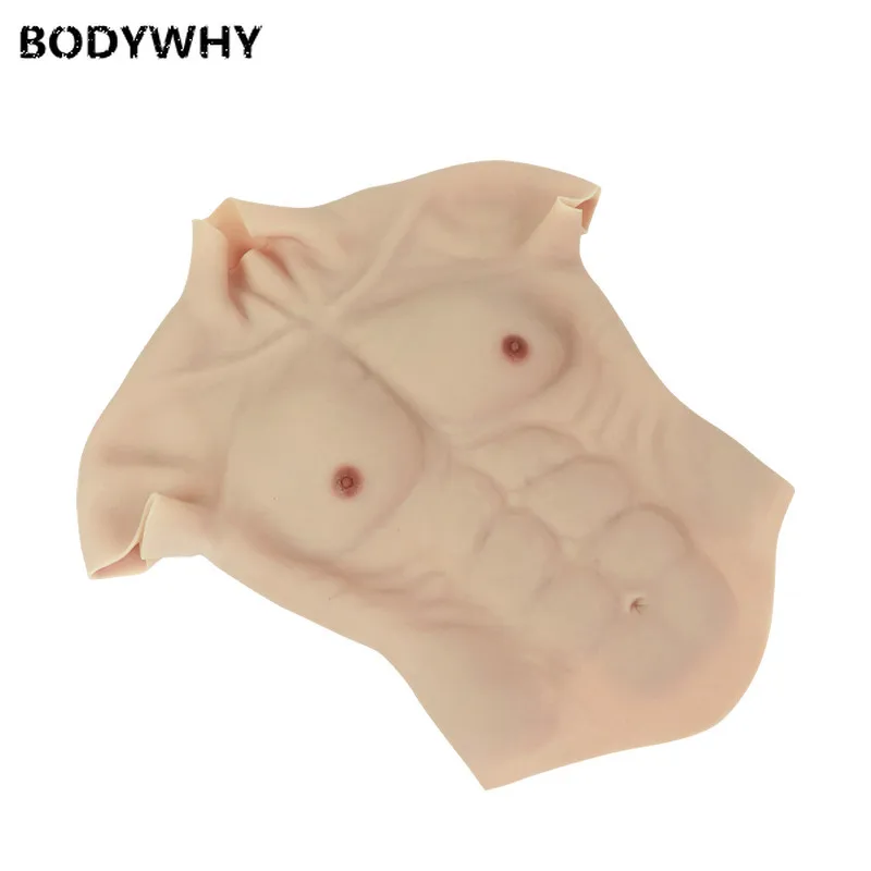 Новые мужские реалистичные поддельные мышцы брюшной полости сильные и