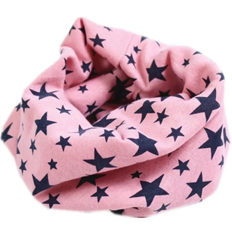 star pink Новинка года; сезон осень-зима; Детский многофункциональный теплый шейный платок с воротником; детский хлопковый шарф - Цвет: star pink
