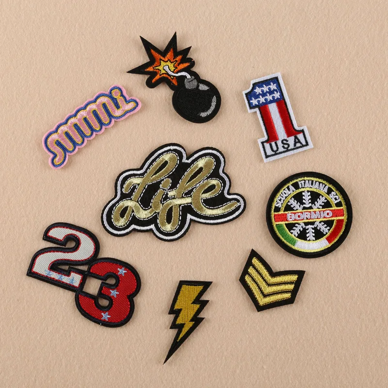 

Embroidery Patches Badge Boutique Clothing Accessories Patch Accessories Embroidered Cloth Stickers Iron on Patches for Clothes