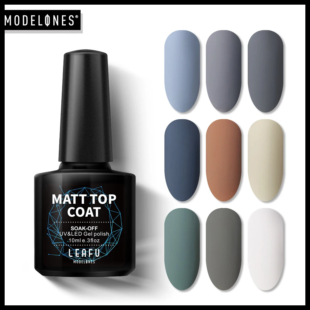 Матовое верхнее покрытие Modelones Гель лак для ногтей в стиле сделай сам УФ 10 мл