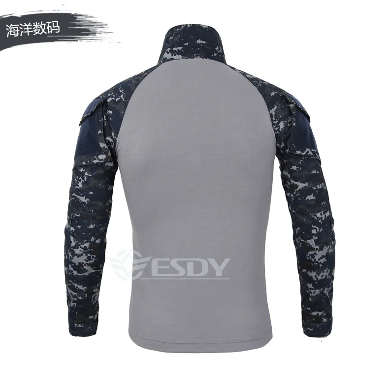 

US Army Tactical Military Uniform Airsoft Camouflage Combat-Proven Shirts Rapid Assault Long Sleeve Shirt Battle Strike