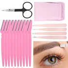 15 шт., пинцет для удаления волос на лице бровей