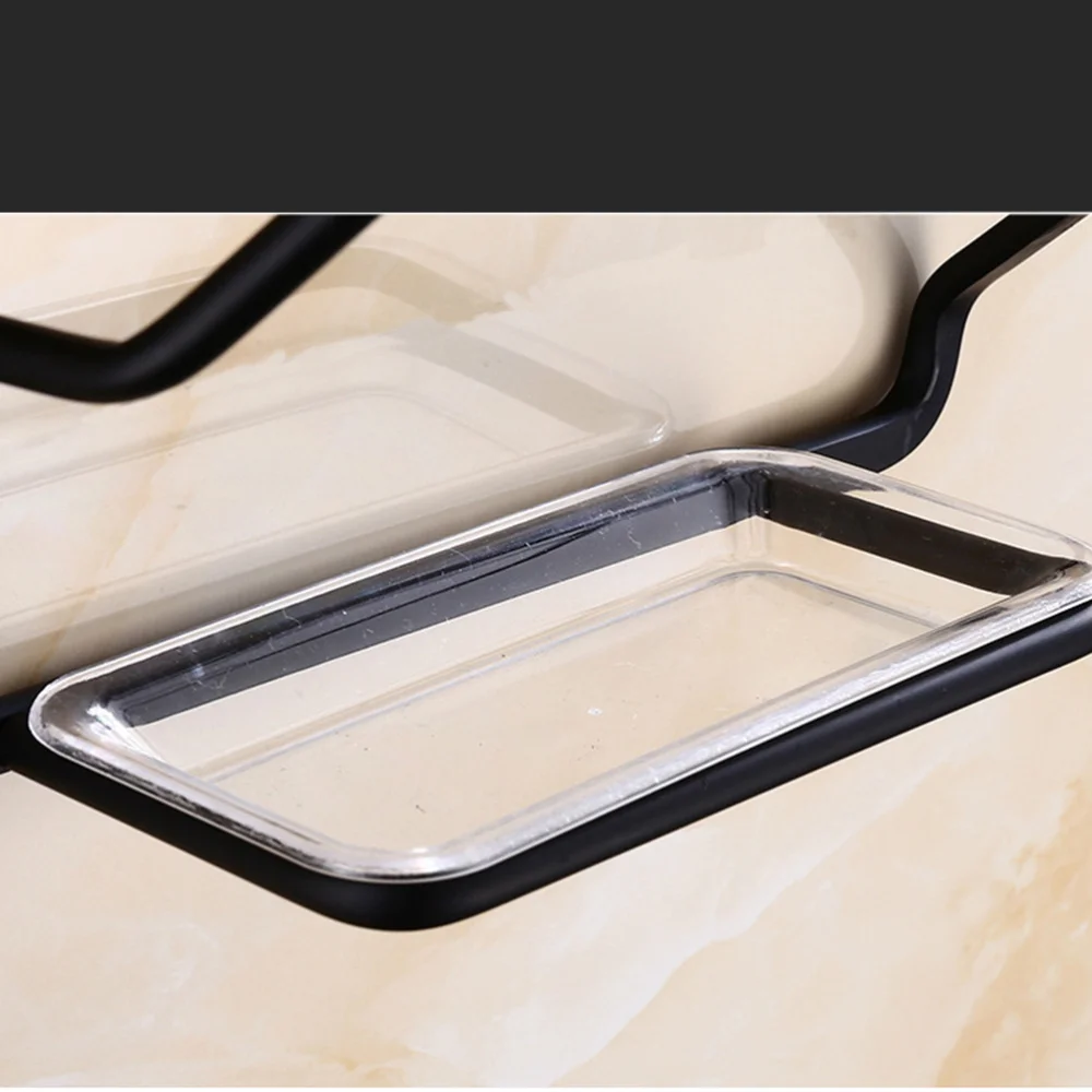 

Black Pot Lid Rack Space Aluminum Pan Pot Cover Storage Rack Shelf Multifunctional Wall Mounted Hanging Lid Holder Drain Rack