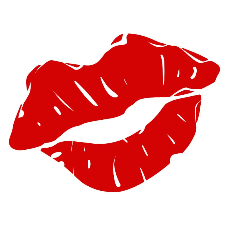 

10*7.5CM Sexy Kiss Marks Window Decoration Vinyl Decal Motorcycle Accessories Car Sticker