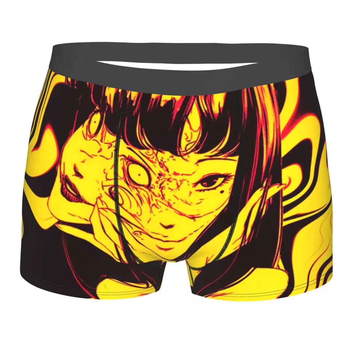 Horror Halloween Junji Ito Collection - Tomie - Yellow Underpants Breathbale Panties Male Underwear Print Shorts Boxer Briefs