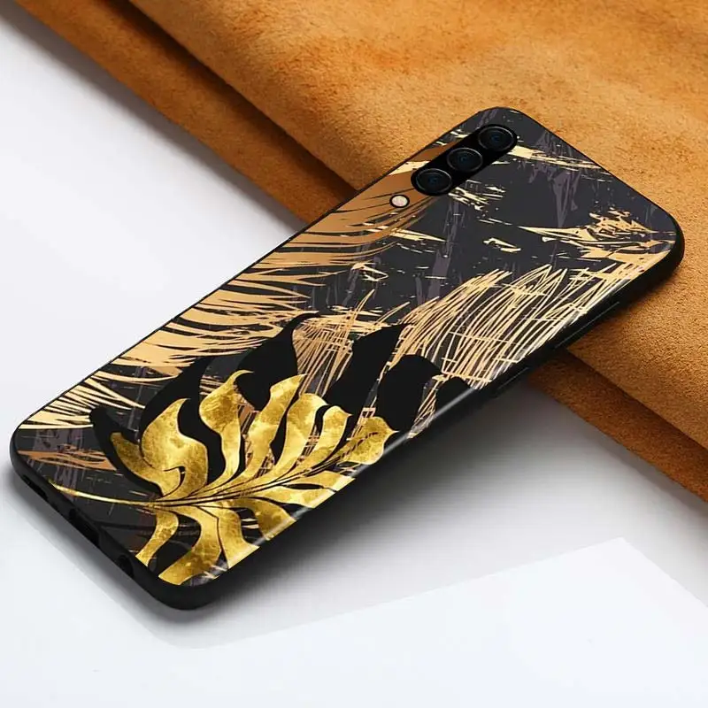 

Golden Cactus Banana Leaf for Samsung Galaxy A90 A80 A70 A60 A50 M60 M40 A20E A2Core A10S A10E Silicon Soft Black Phone Case
