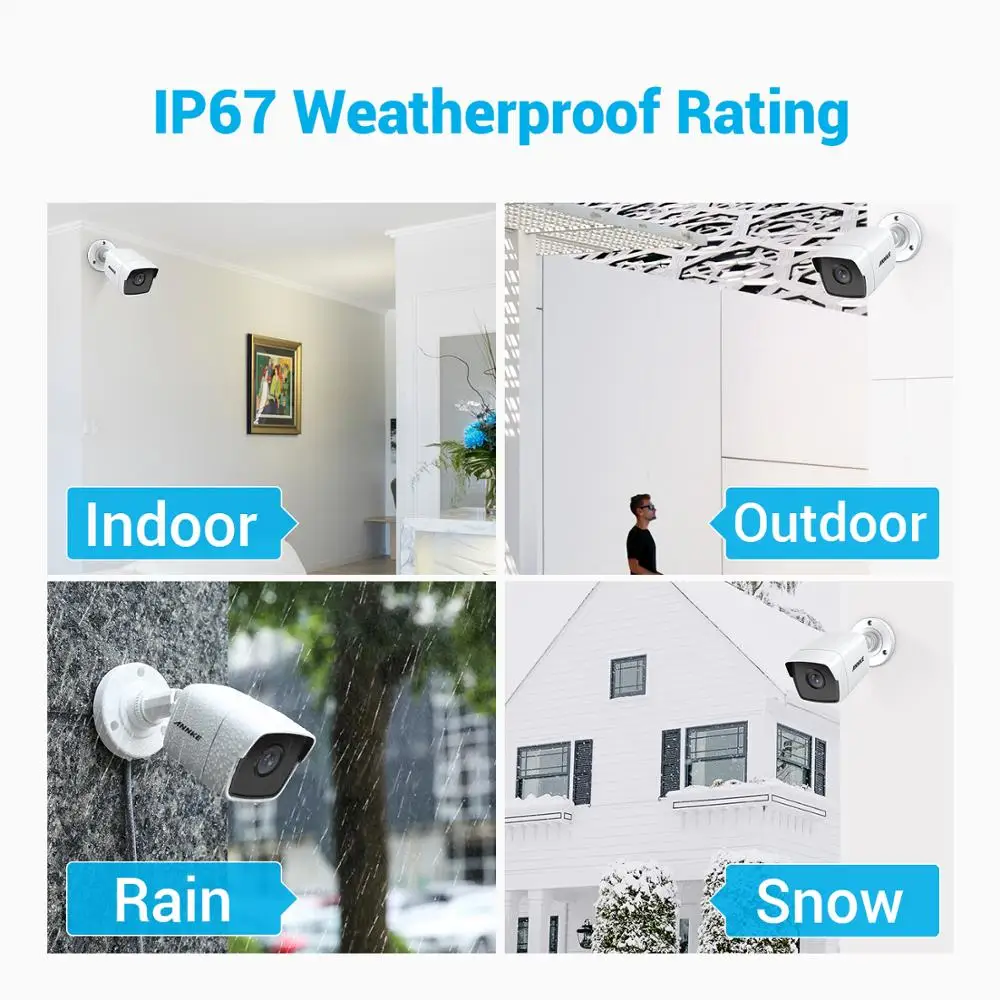 Pаспродажа Система видеонаблюдения ANNKE, 16-канальная, 5-мегапиксельная, водонепроницаемая, H.265 + DVR