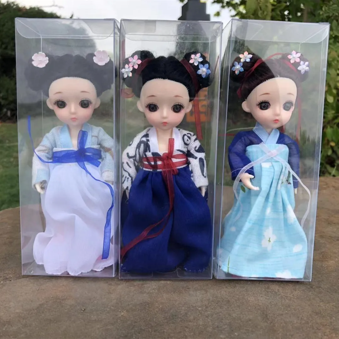 

8 баллов bjd китайский костюм куклы 16 см уход за кожей лица-изменение-Кукольное платье одежда мини-13-joint изменение игрушки куклы