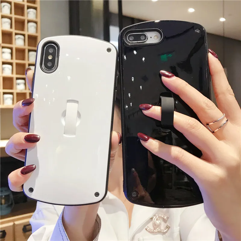 Роскошный чисто белый простой овальный модный мобильный телефон чехол для Iphone