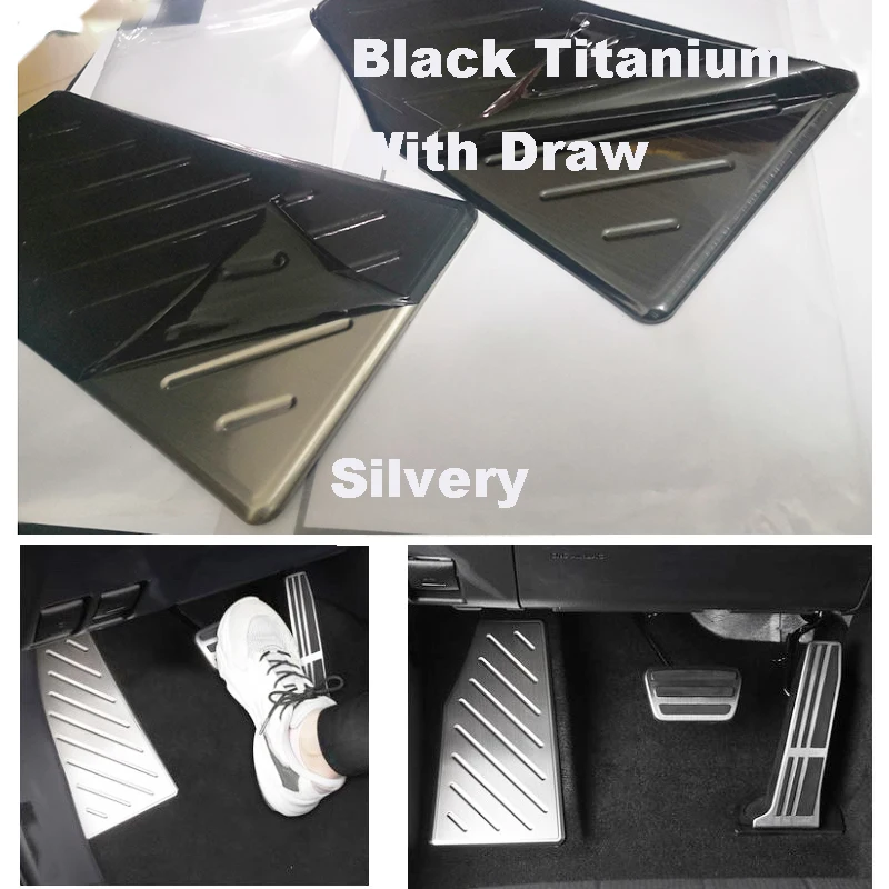 

Аксессуары UBLUEE для Toyota RAV4, покрытие для педали из нержавеющей стали, черного титана, для Toyota RAV4, RAV-4, 2019, 2020