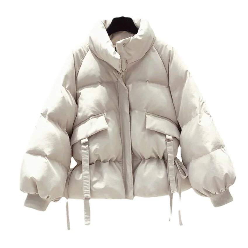 

2021 New Women's Clothing Solid Cotton Parkas Women's Outwear Korean Style Autumn Winter Oversized Coats Puffer Jacket