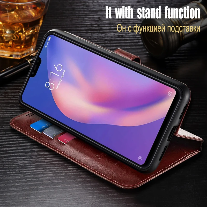 Чехол-книжка для Xiaomi Mi 8 LITE кожаный силиконовый 6 26 | Чехлы мобильных телефонов