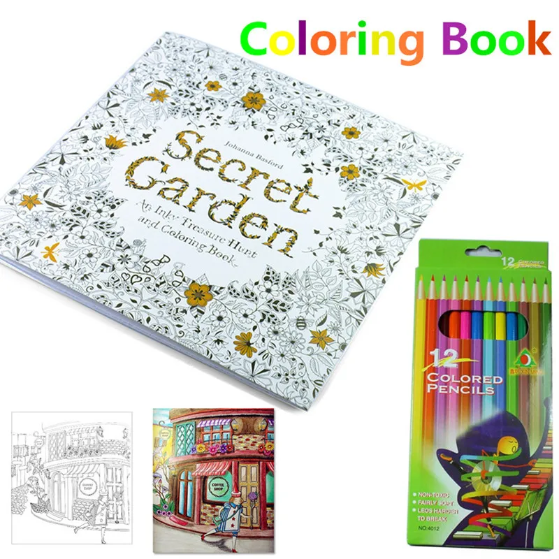 8 шт 12 страниц цветок Мандала книжка раскраска для взрослых детей снять стресс