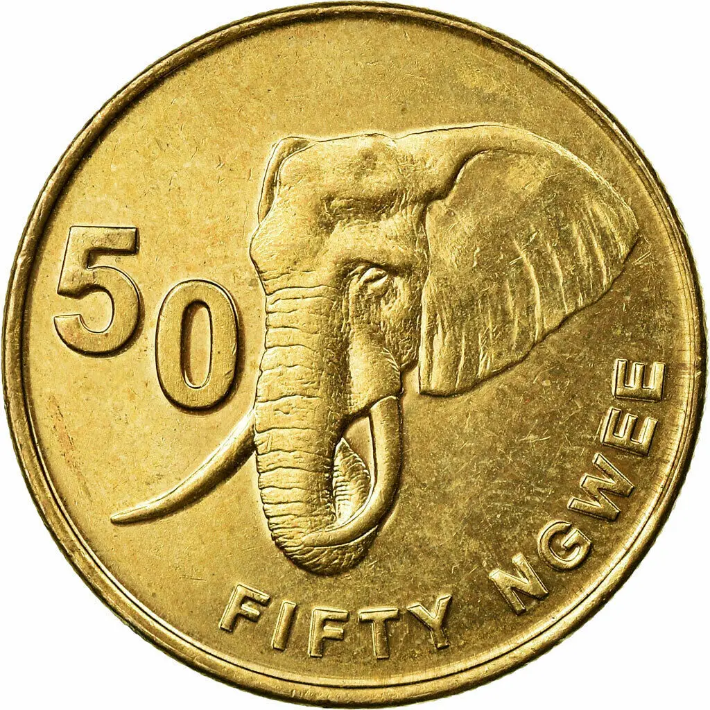 Замбия 50 Egwee 2012 монеты африканские оригинальные Коллекционная серия настоящая