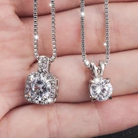 2022 classic wedding crystal pendant necklace for women trendy rhinestone collar necklace jewelry