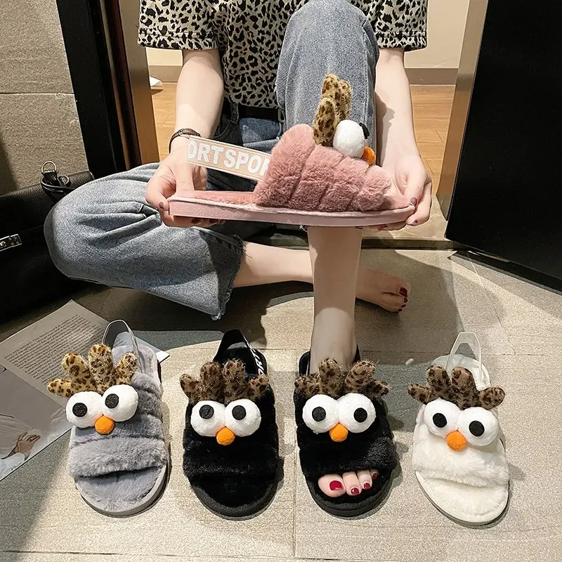 

Furry Slides for Women Shoes Woman Fluffy Slippers Fur Slides for Women Sandels for Women Summer Slippers Women Slippers