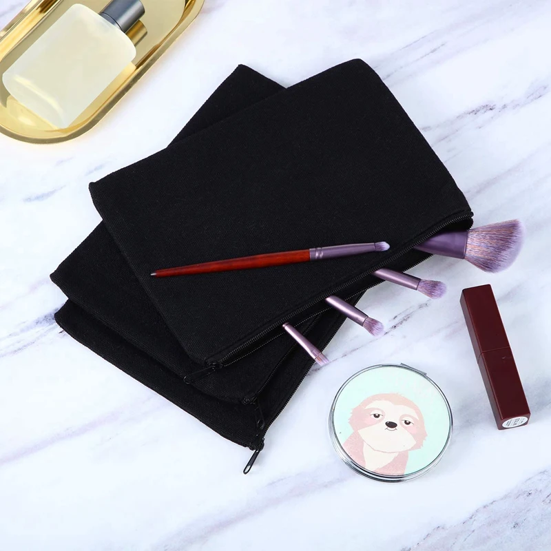 10 шт. Холст косметический мешок многофункциональный косметичка дорожная ручка