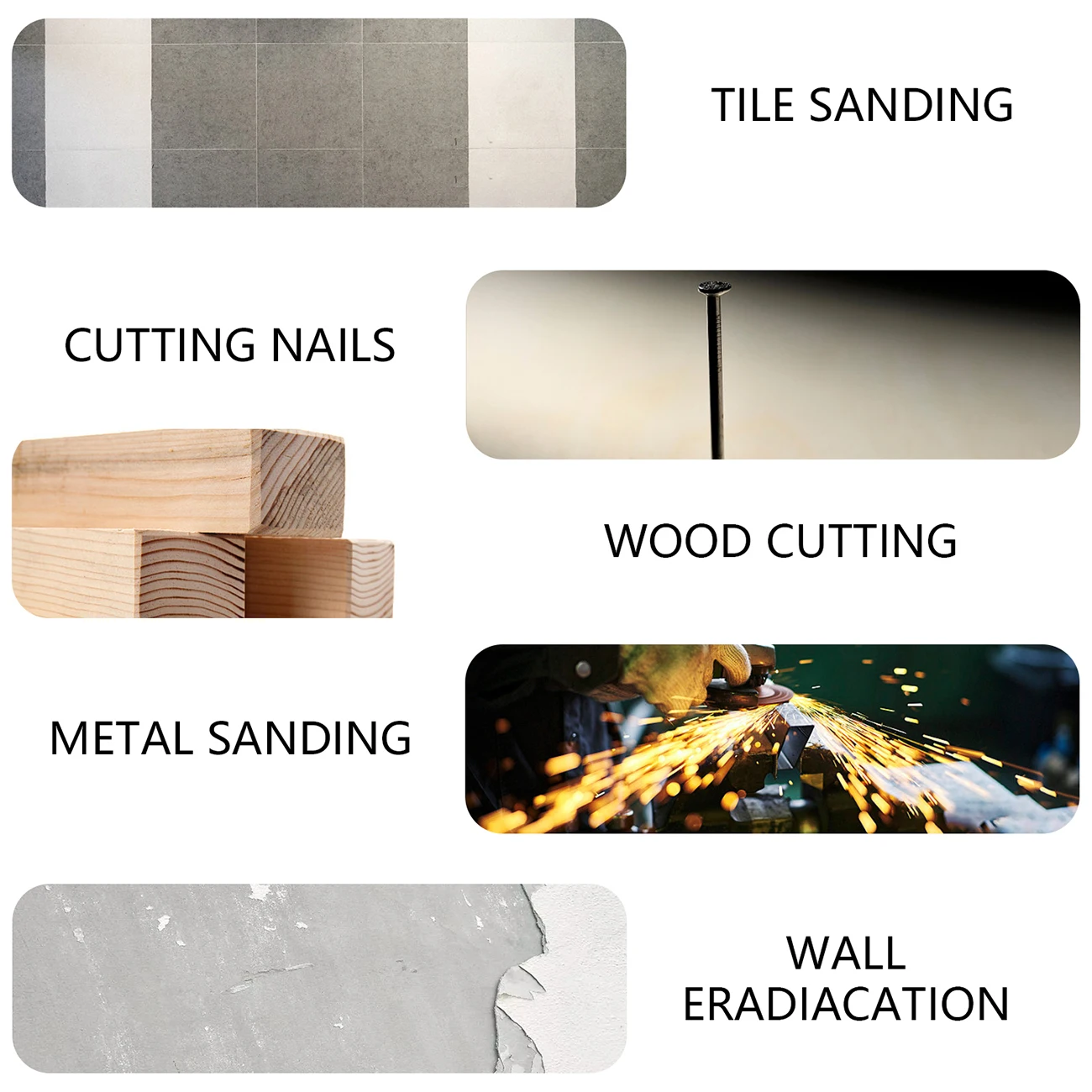 

4 Pieces Sickle Diamond Saw Swing Multi-Tool Diamond Segmented Swing Mortar Grouting Blade Tools Saw Blade