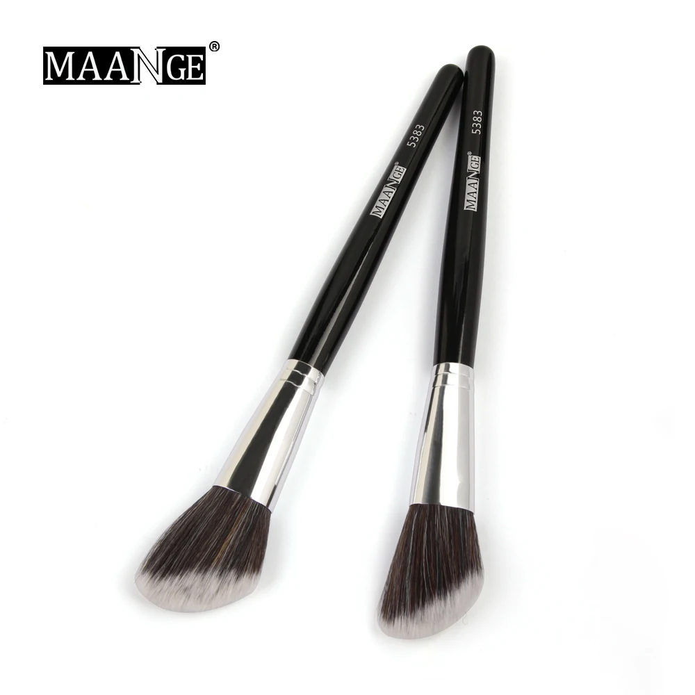 MAANGE 2 шт. косая головка румяна макияж кисть для лица щека контур косметическая