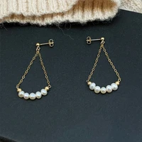 lily jewelry 925 sterling silver genuine pearl drop earring high luster gift for women dropshipping