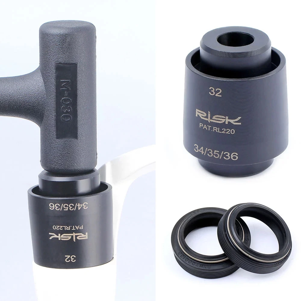 

RISK Mountain Bike Suspension Fork Oil Seal Dust Seal Installation Tool 32/34/35/36mm MTB Bicycle Shock Absorb Fork RL220