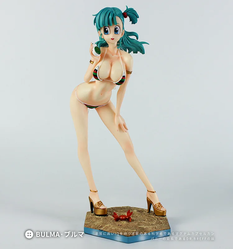 

28CM Dragon Ball Japanese Anime Figure GK Game Statue Lazuli Bulma PVC Action Figure Model Toy Adult Collectible Doll Gift