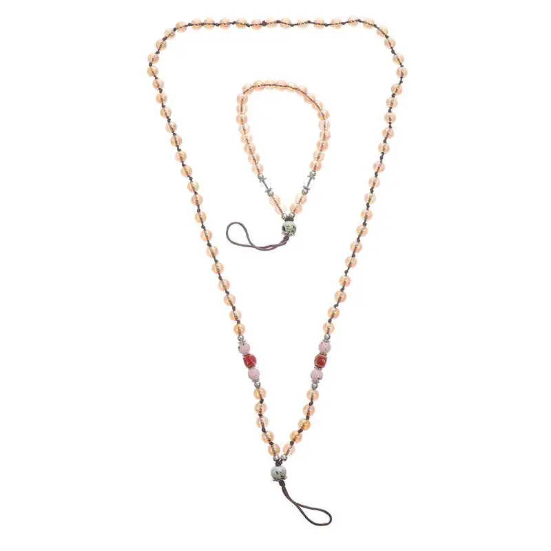 

2Pcs Crystal Phone Lanyard Mobile Phone Lanyard Key Hanging Rope Crystal Pendant