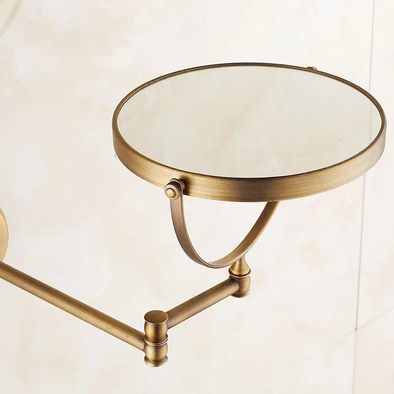 Зеркало для макияжа медное косметическое зеркало настенное античное