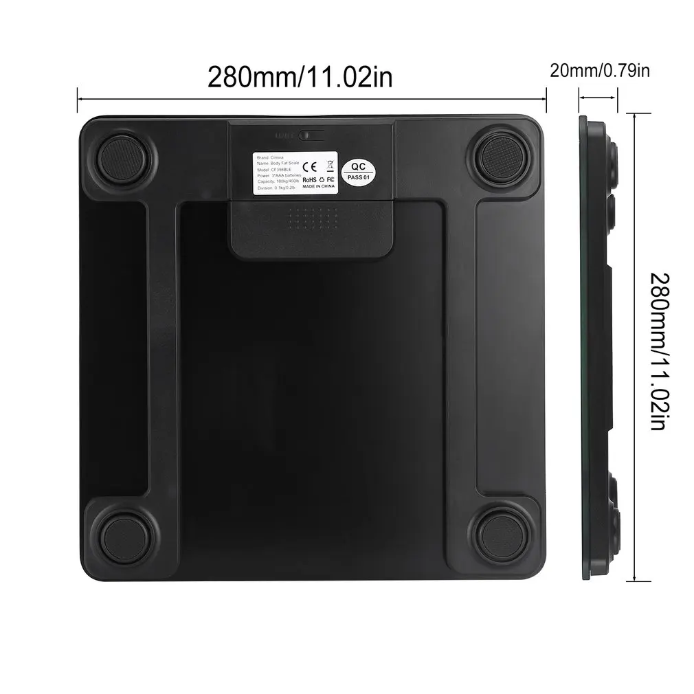 

LESHP Body Fat Scale Smart BMI Scale Digital Bathroom Wireless Weight Scale Body Composition Analyzer