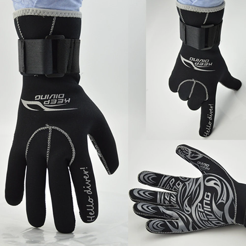 

1 Pair Diving Gloves 0.3cm Neoprene Scuba Dive Gloves Anti Scratch Keep Warm Diving Gloves for Snorkeling Scuba Diving