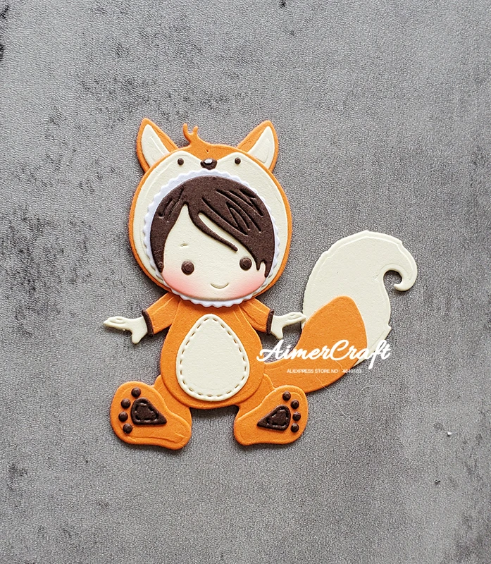 Лисички детские животные металлические режущие штампы форма нож трафарет для