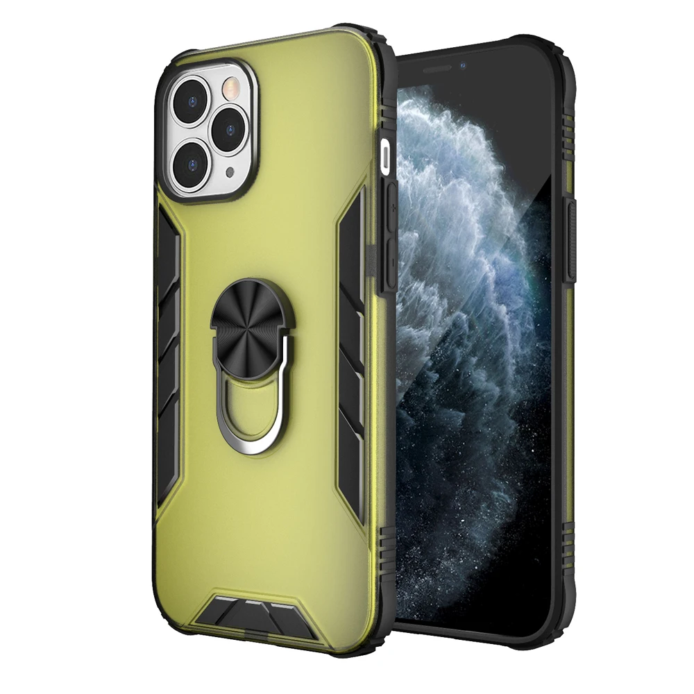 

Patented Luxury Shockproof Phone Case with 360 Rotated Kickring for Apple iPhone 12 Mini Pro Max PC Back Cover with Stand