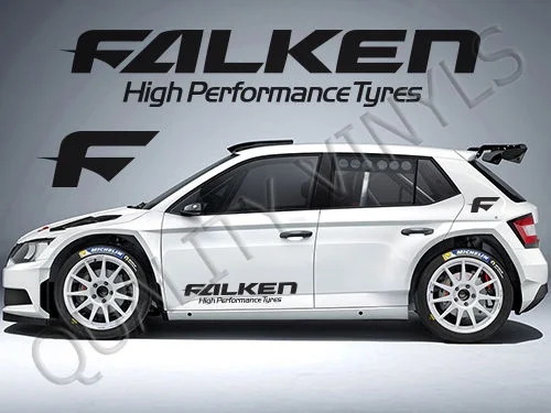 Для 2 шт./пара P30 FALKEN шины дверные лого салон автомобиля ралли Графика Наклейка