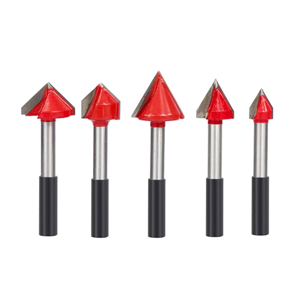 

6mm 8mm router bit v shape groove milling cutter carbide engraving