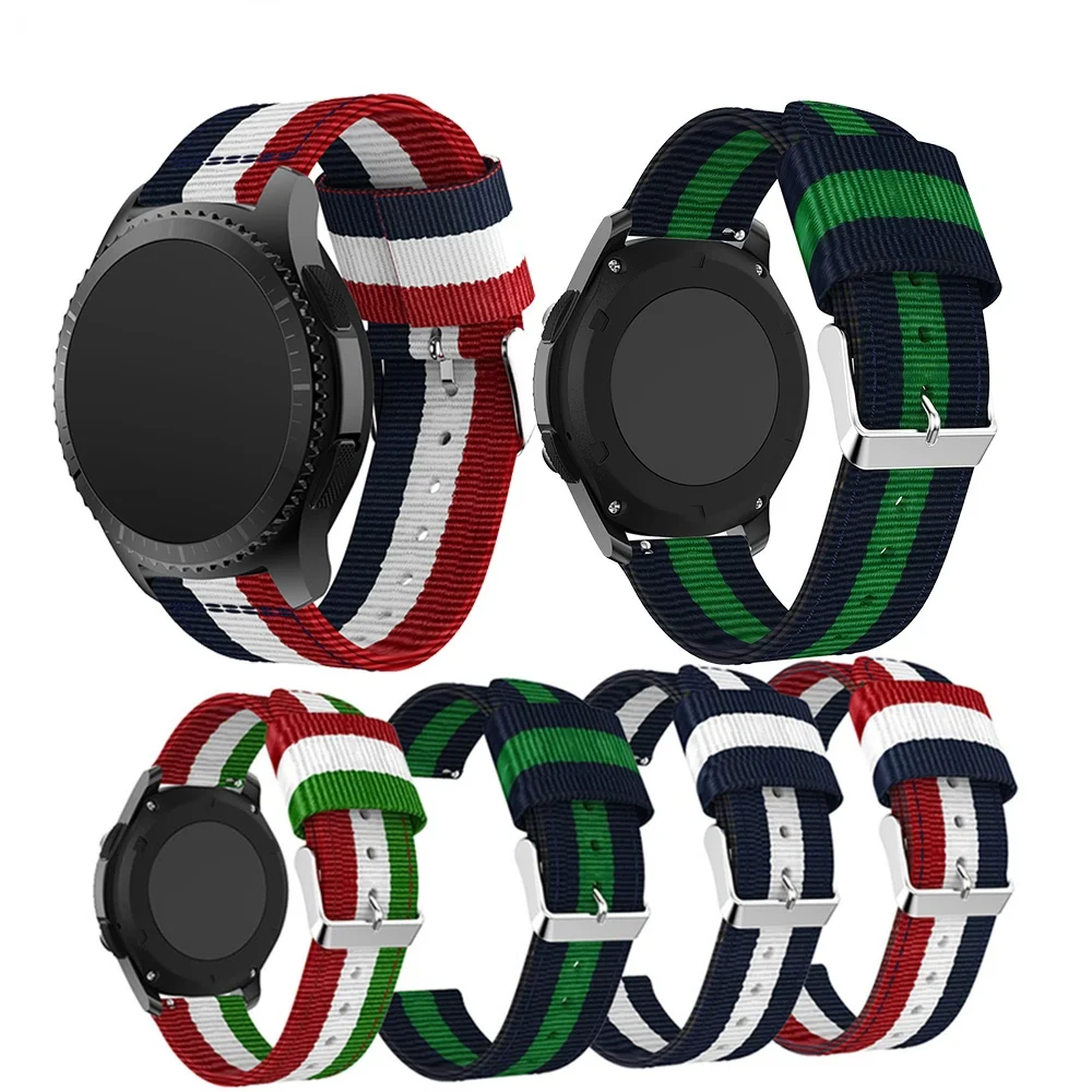 Водонепроницаемый цветной нейлоновый ремешок для Samsung Gear S3 Band Frontier классический
