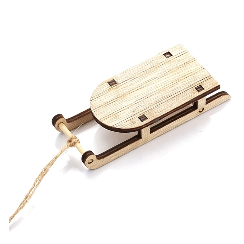 8 шт. Необычные нежные прочные практичные портативные Рождественские сани мини