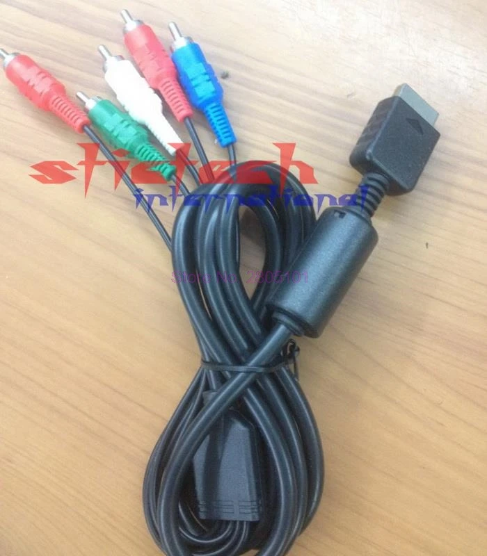 Dhl ИЛИ ems 200 штук для PS2 компонентный кабель AV аудио видео HDTV Шнур Sony | Электроника