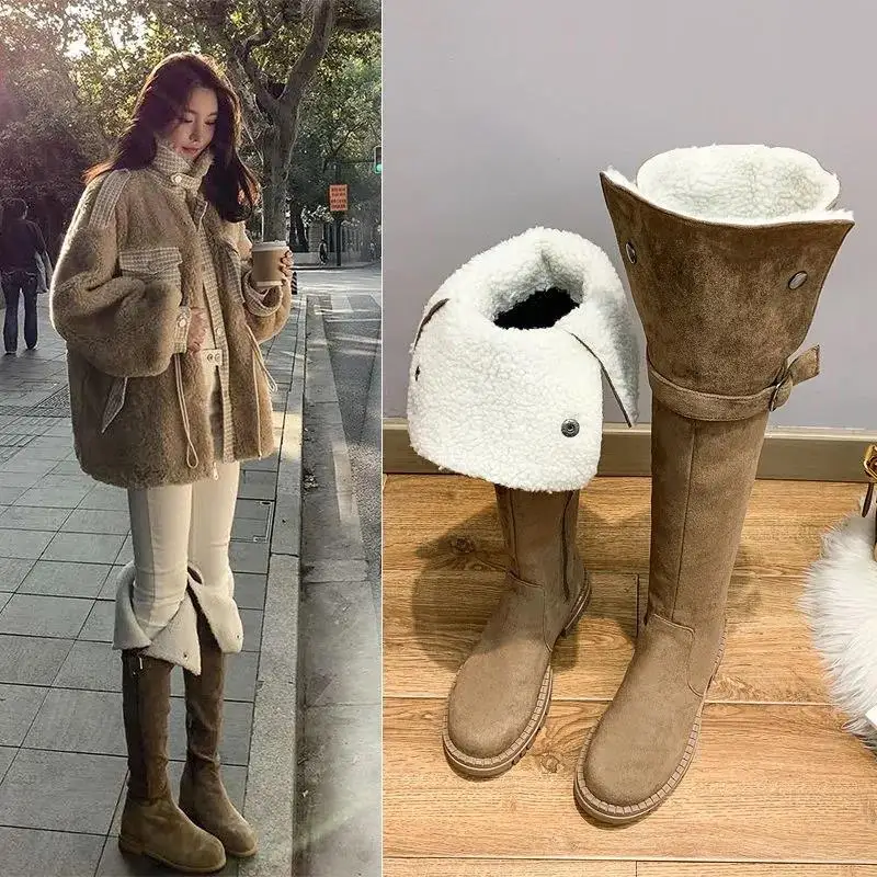 

Сапоги женские зимние из овечьей шерсти, на меху, Размеры 35-40