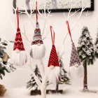 2021 Рождество Санта Клаус Снеговик Рождественская Кукла без лица Набор Винных Бутылок чехол для винных бутылок Рождественское украшение для елки 2021 Рождество