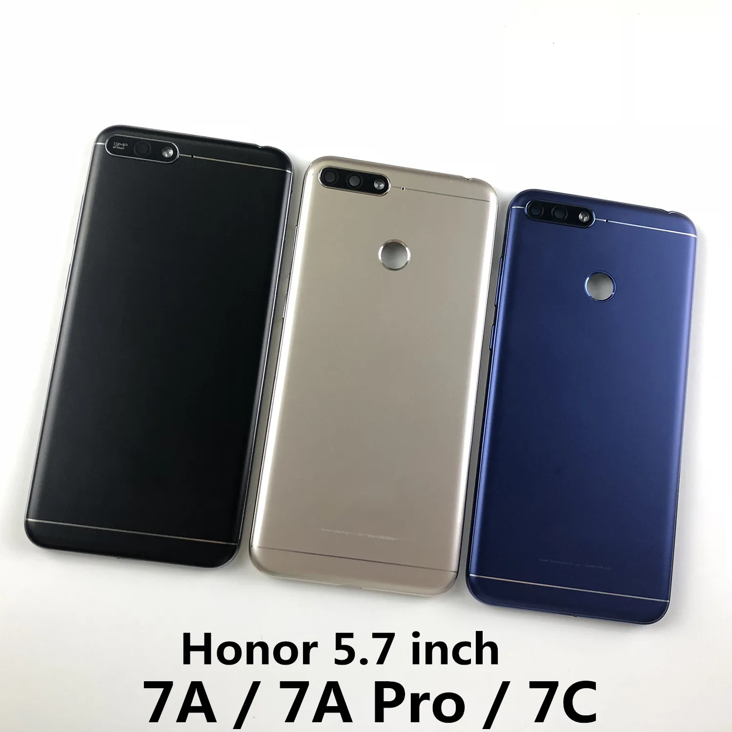 

for Huawei Honor 7A pro Aum-l29 / Honor 7C Aum-L41 / Honor 7A Housing Battery Cover Back Case and Power Volume Buttons + logo